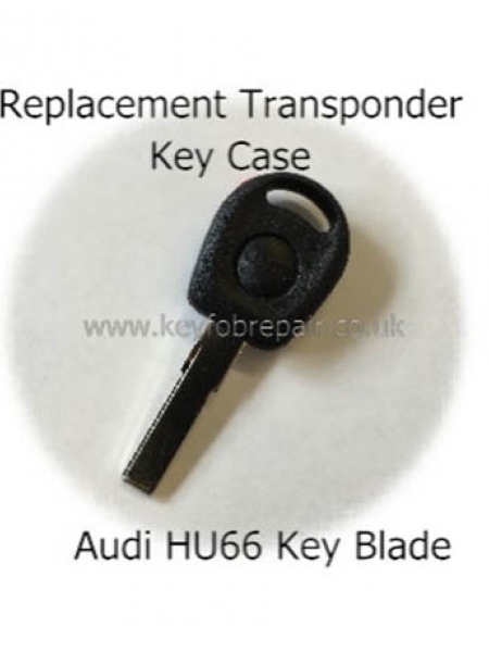 Audi Blank HU66 Transponder Key Blade Case